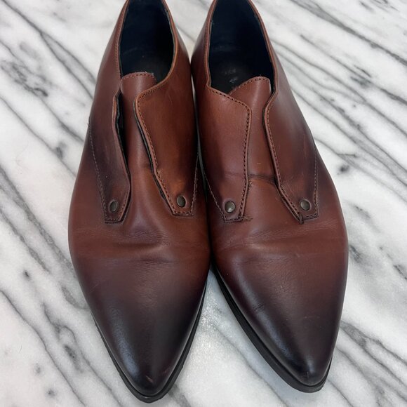 Shoe the Bear Brown Leather Flats - 39 - Picture 2 of 7